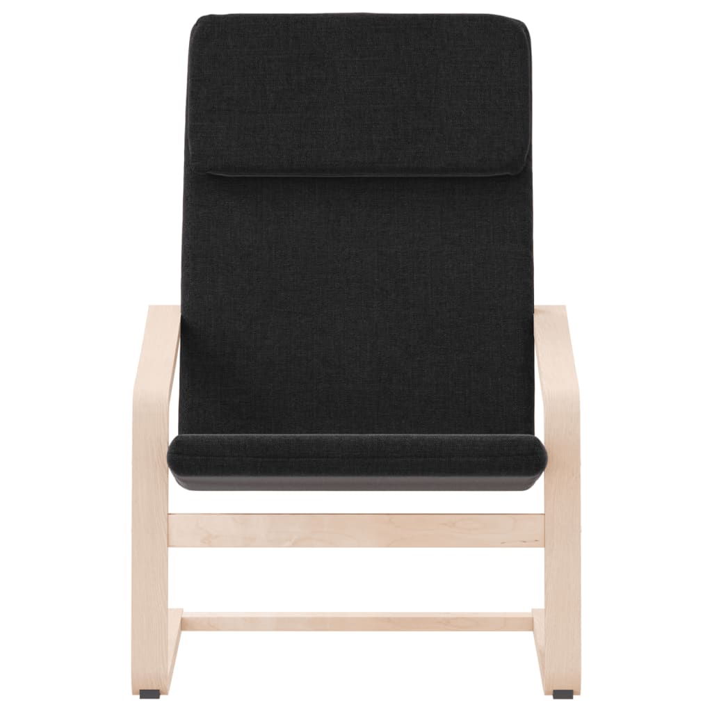 Relaxing Chair Black Fabric
