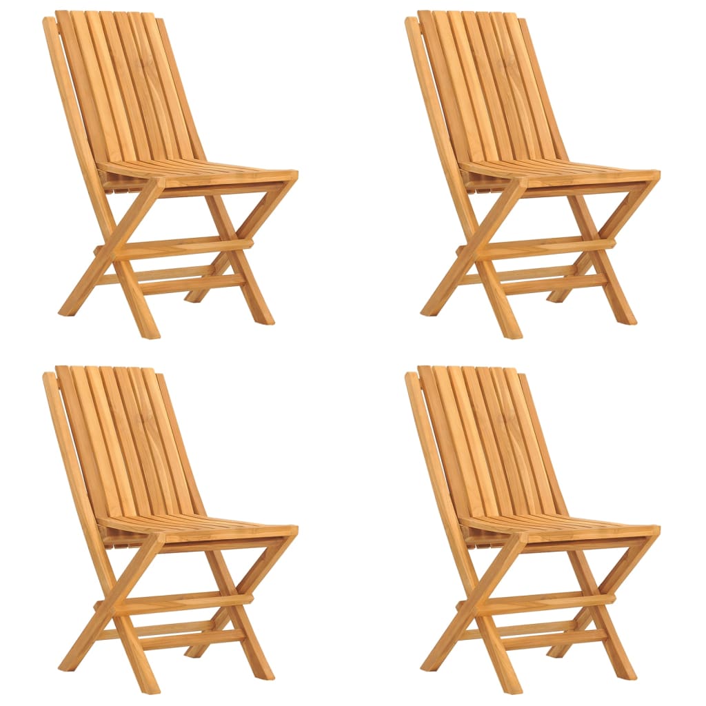 5 Piece Garden Dining Set Solid Wood Teak