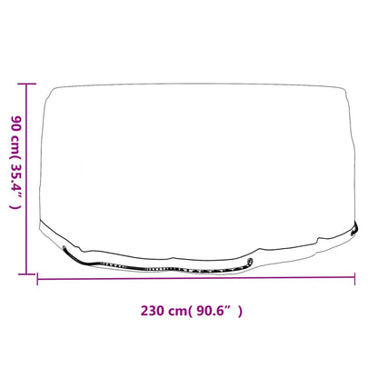 Garden Furniture Covers 2 pcs 10 Eyelets Ø230x90 cm Round