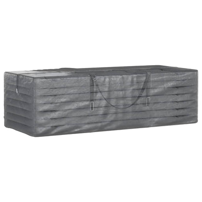 Garden Cushion Storage Bags 2 pcs Black 135x40x55 cm Polyethylene