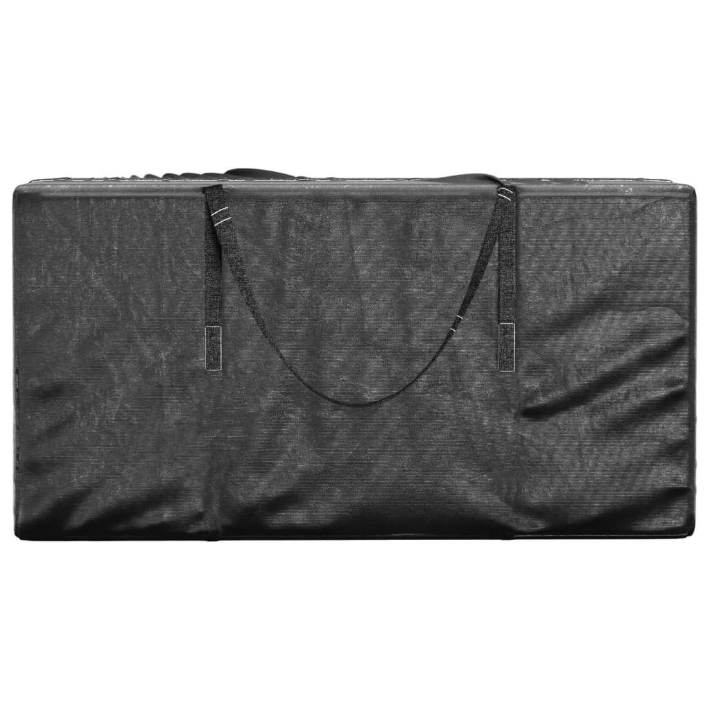 Garden Cushion Storage Bags 2 pcs Black 150x75x75 cm Polyethylene
