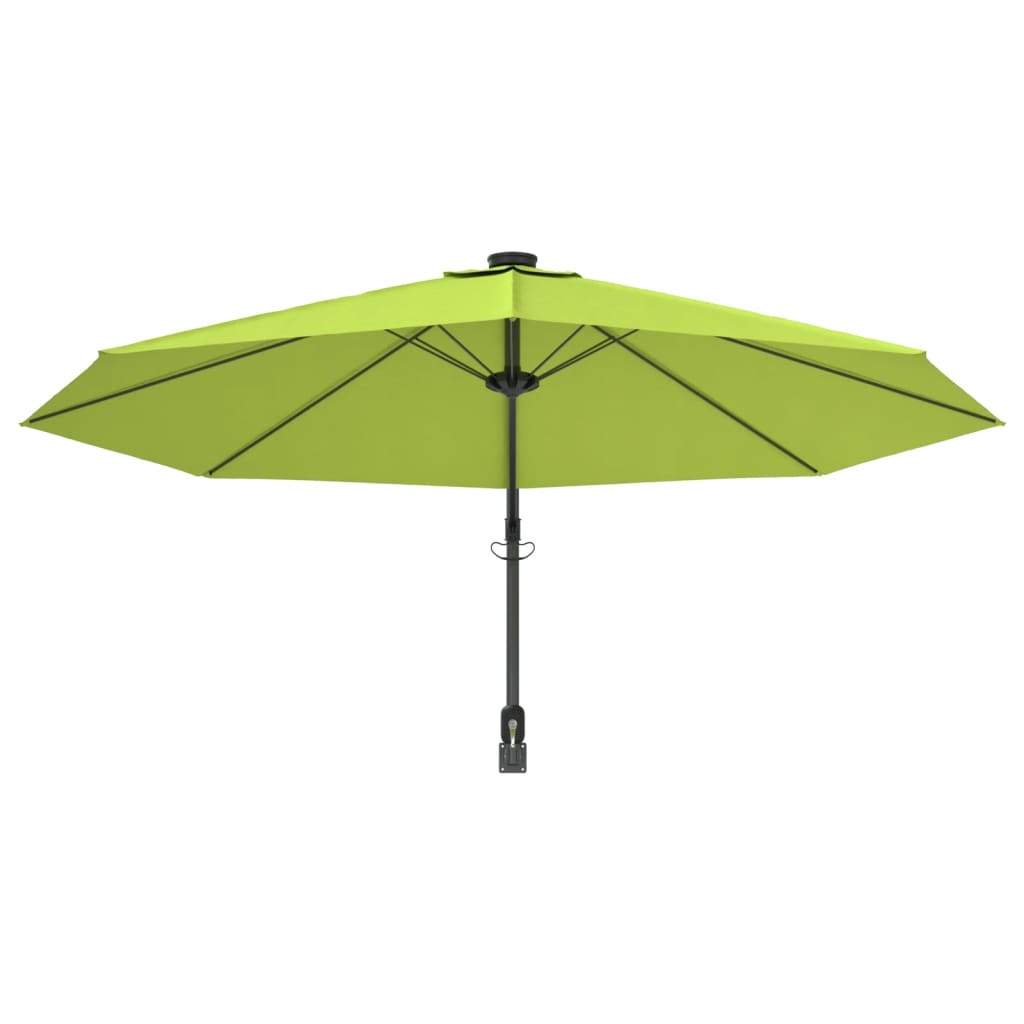 Wall-mounted Parasol Apple Green 290 cm