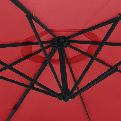 Wall-mounted Parasol Bright Red 290 cm