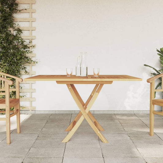 Folding Garden Table 110x110x75 cm Solid Wood Teak