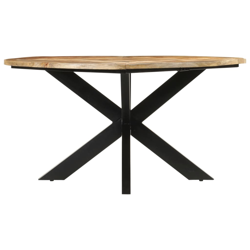 Dining Table Ø150x76 cm Solid Rough Wood Mango