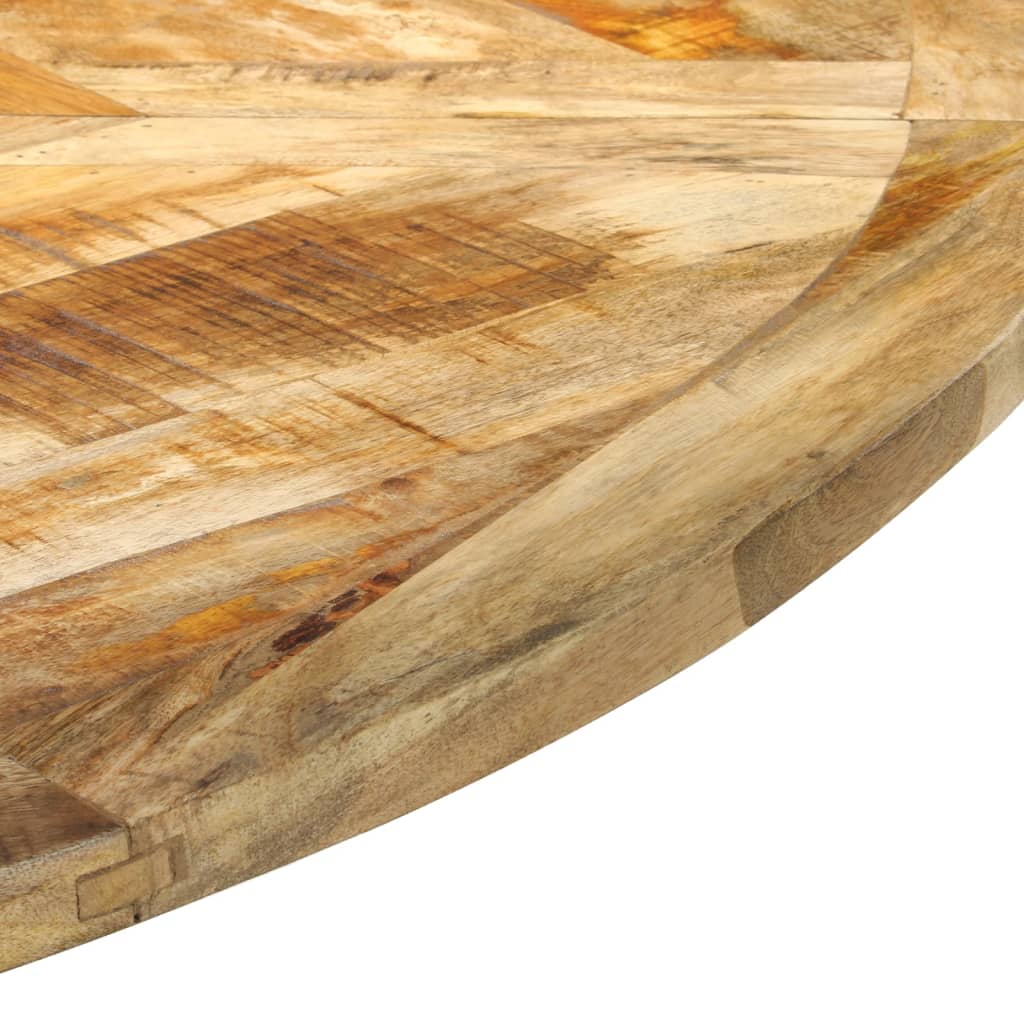 Dining Table Ø150x76 cm Solid Rough Wood Mango