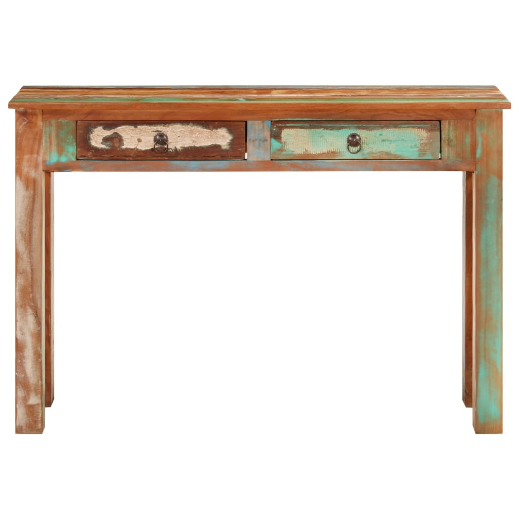 Console Table 110x30x75 cm Solid Wood Reclaimed