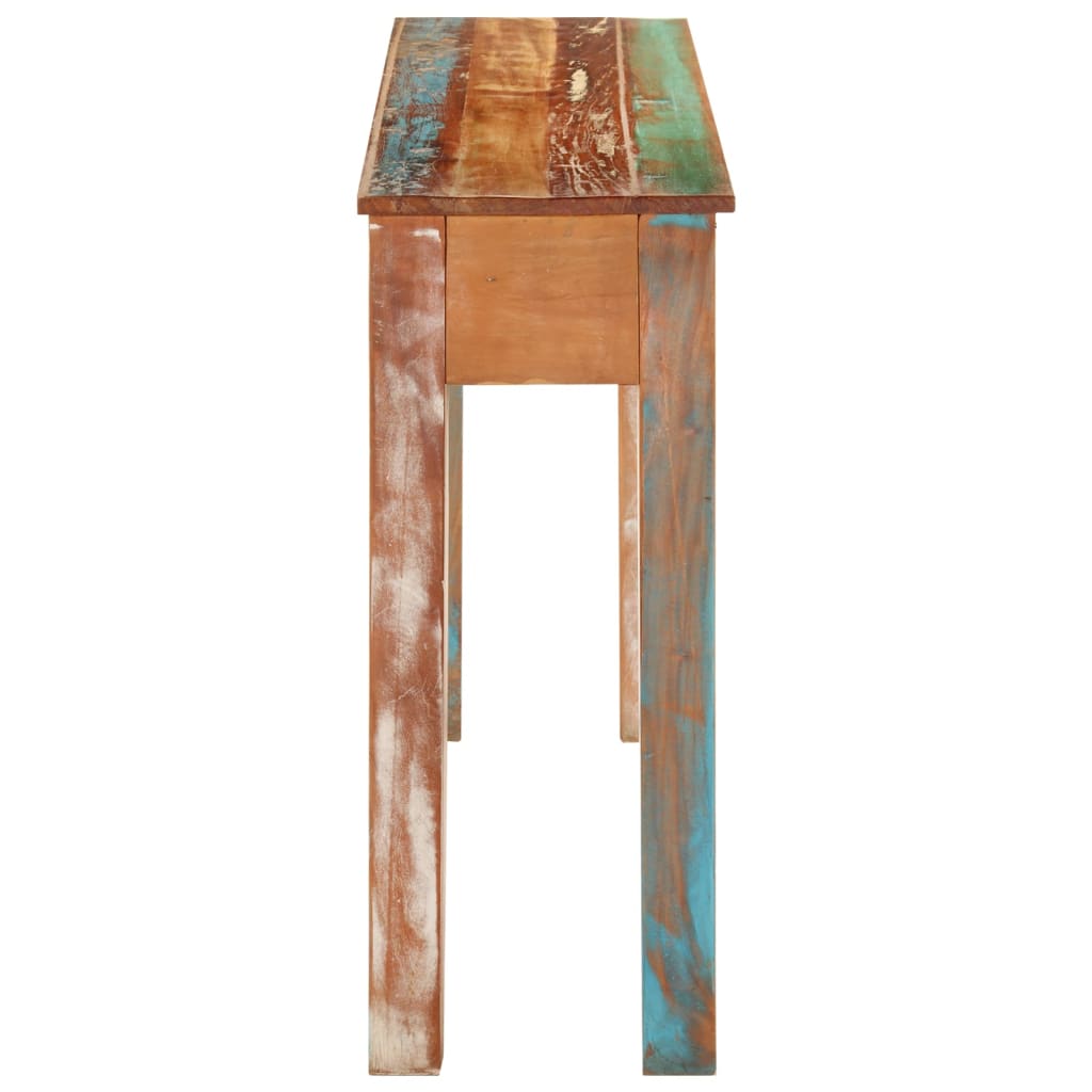 Console Table 110x30x75 cm Solid Wood Reclaimed