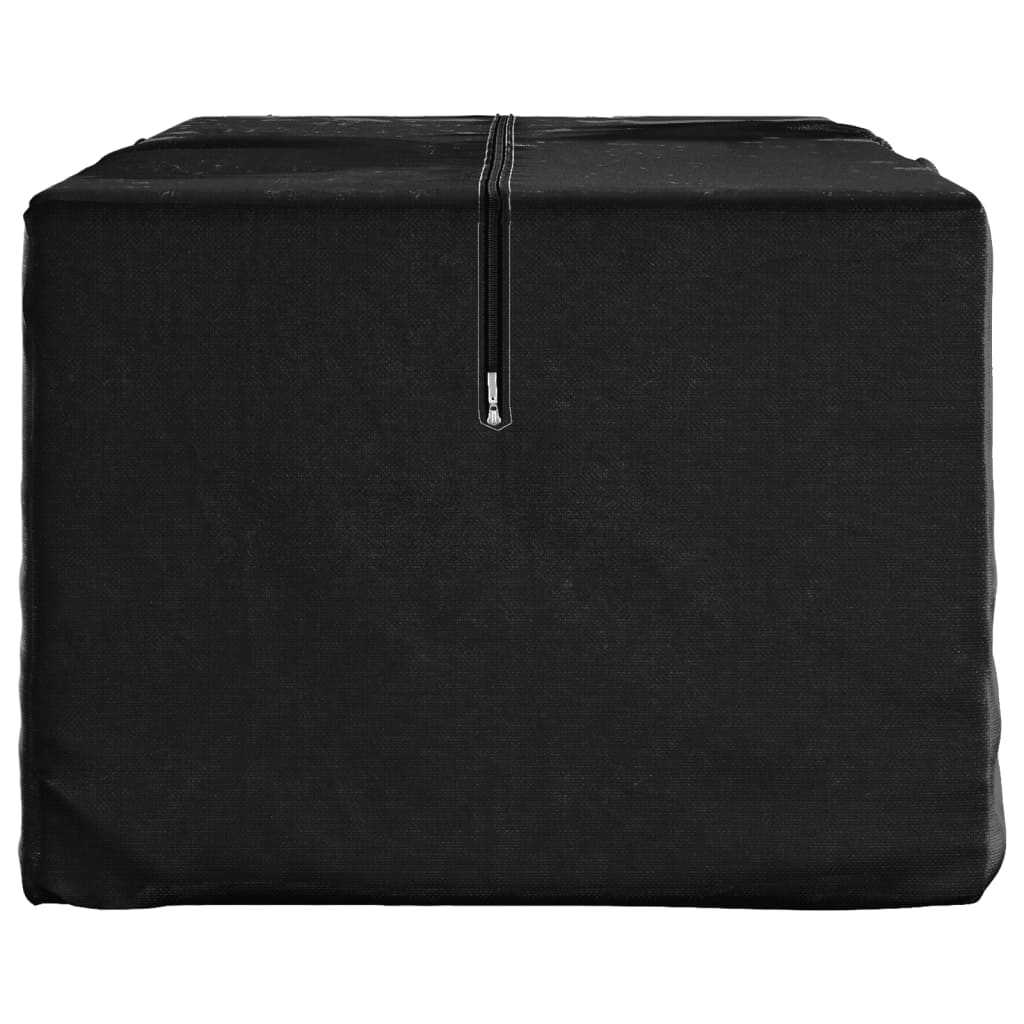 Garden Cushion Storage Bag Black 135x40x55 cm Polyethylene