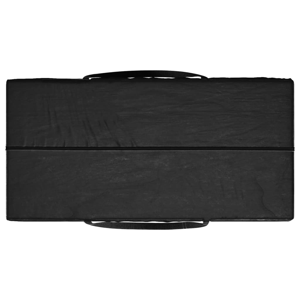 Garden Cushion Storage Bag Black 150x75x75 cm Polyethylene