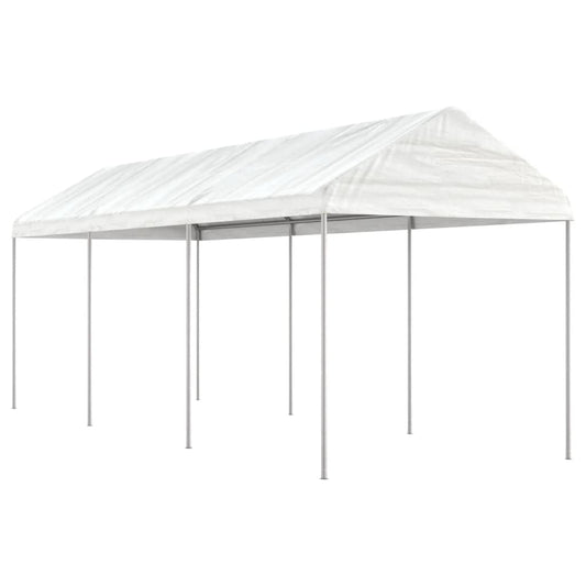 Gazebo with Roof White 6.69x2.28x2.69 m Polyethylene