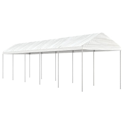 Gazebo with Roof White 11.15x2.28x2.69 m Polyethylene