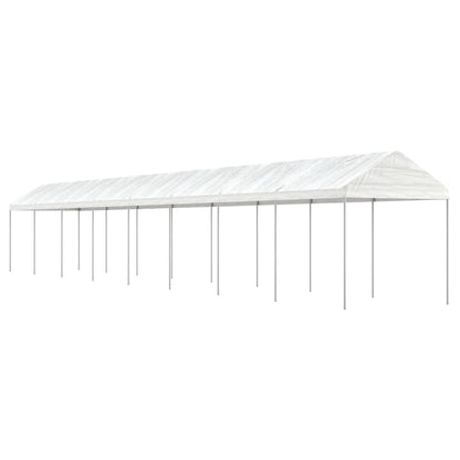 Gazebo with Roof White 17.84x2.28x2.69 m Polyethylene