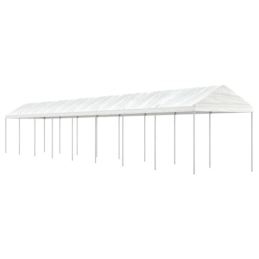 Gazebo with Roof White 17.84x2.28x2.69 m Polyethylene