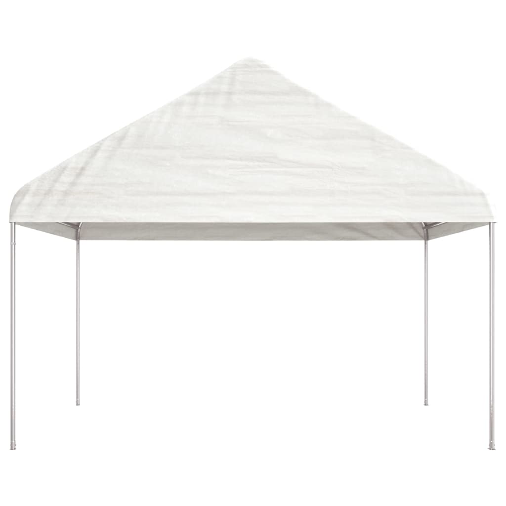 Gazebo with Roof White 11.15x4.08x3.22 m Polyethylene