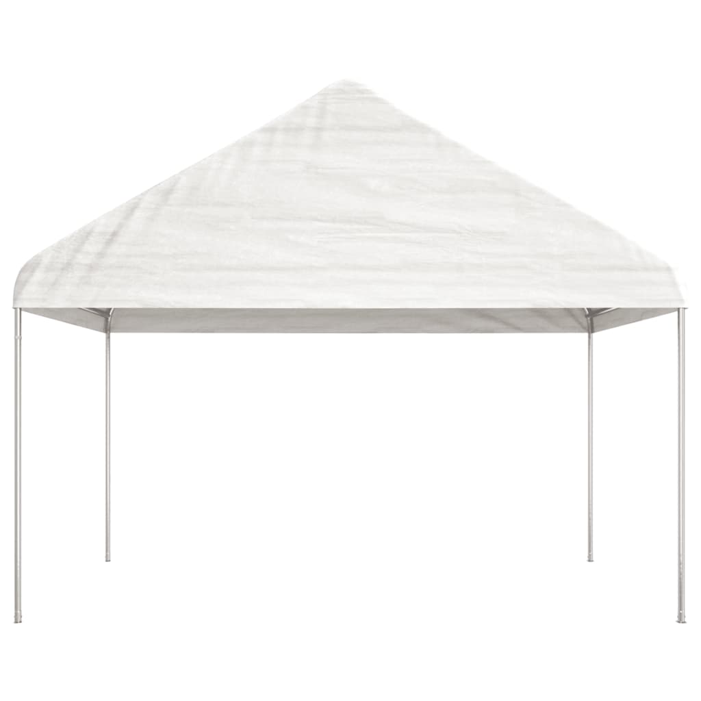 Gazebo with Roof White 13.38x4.08x3.22 m Polyethylene