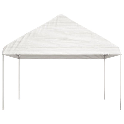 Gazebo with Roof White 13.38x4.08x3.22 m Polyethylene