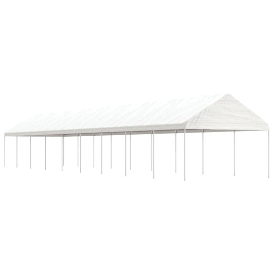 Gazebo with Roof White 20.07x4.08x3.22 m Polyethylene