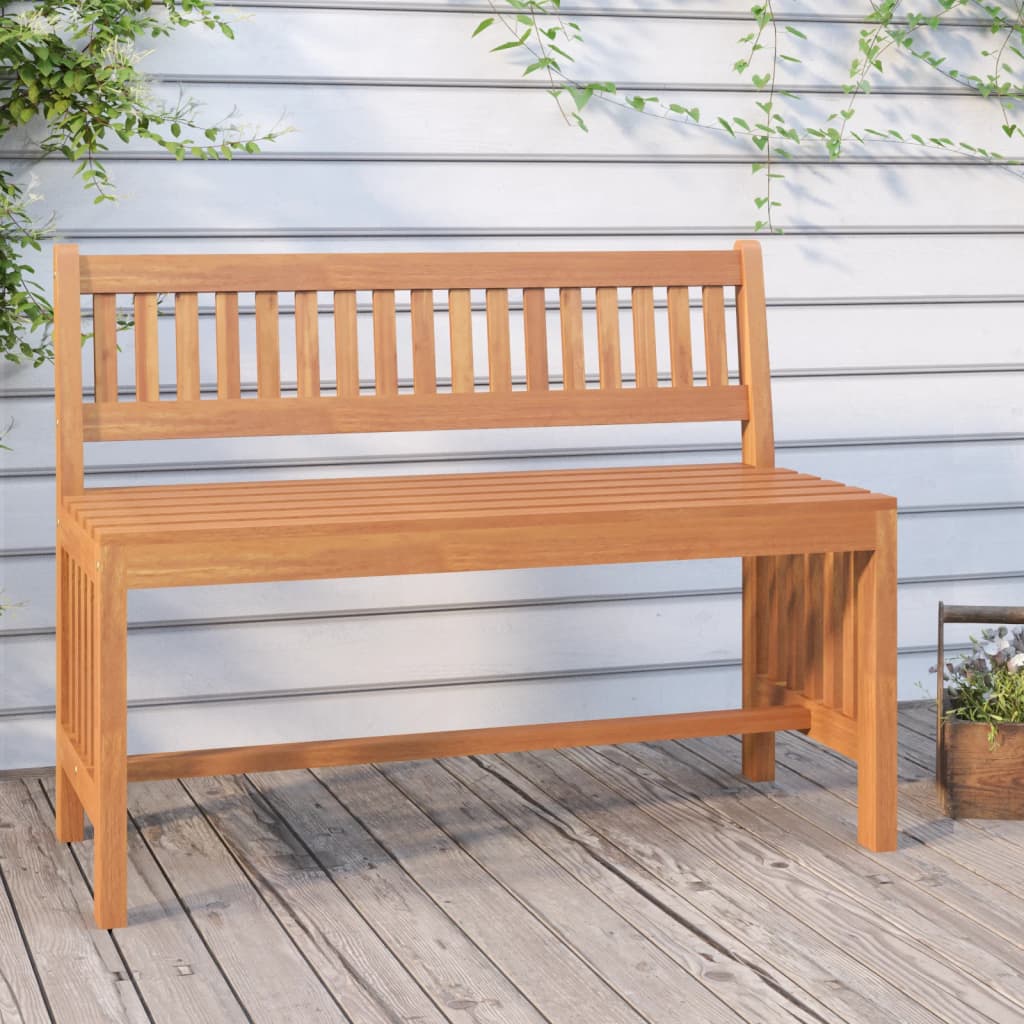 Garden Bench 110 cm Solid Wood Eucalyptus