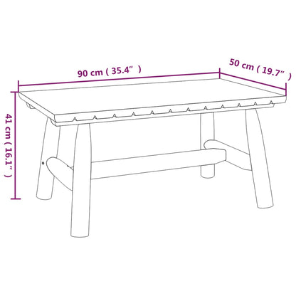 Coffee Table 90x50x41 cm Solid Wood Spruce