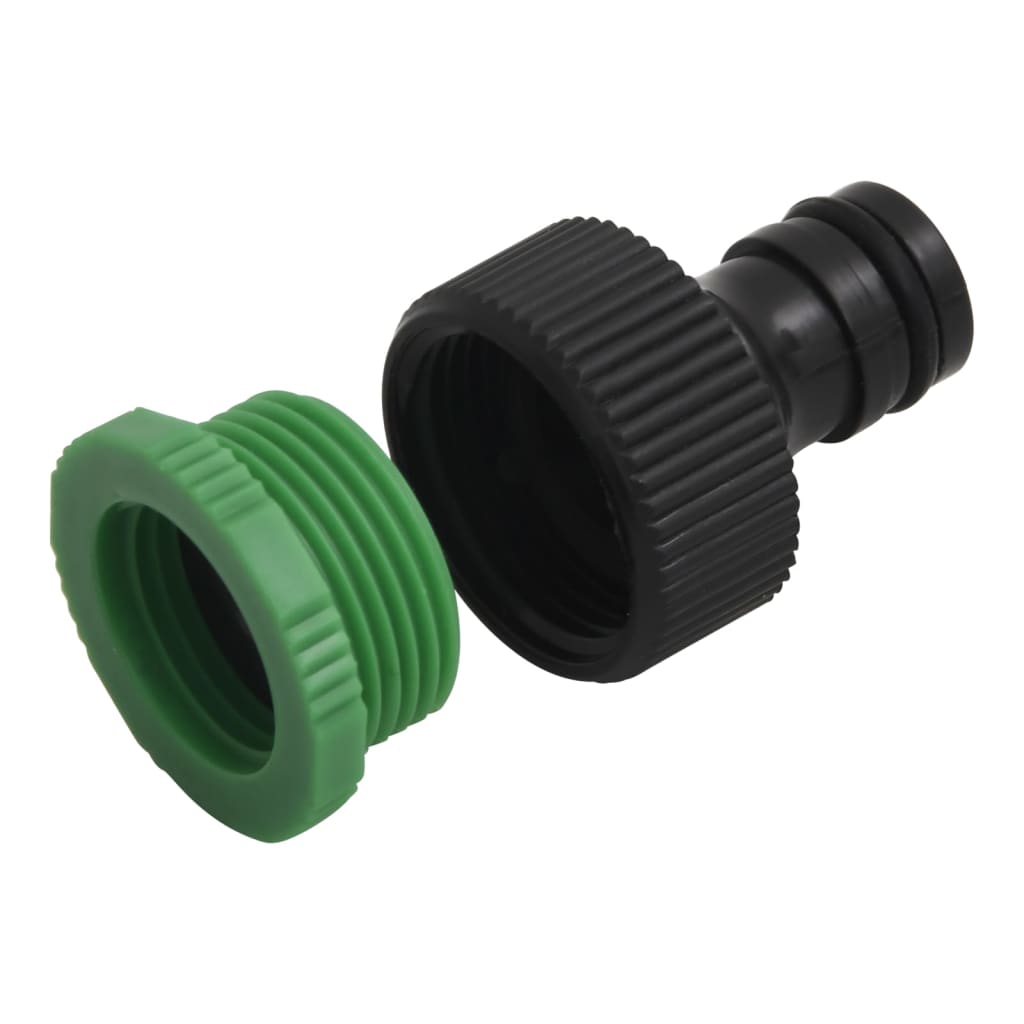 Garden Hose with Fitting Set Green 0.6" 20 m PVC