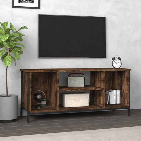 TV Cabinet Smoked Oak 102x35x45 cm Engineered Wood