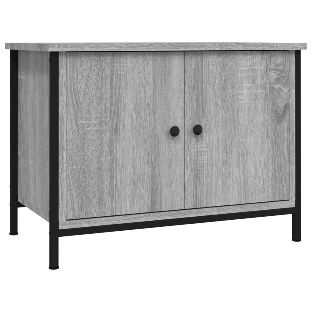 TV Cabinet with Doors Grey Sonoma 60x35x45 cm Engineered Wood