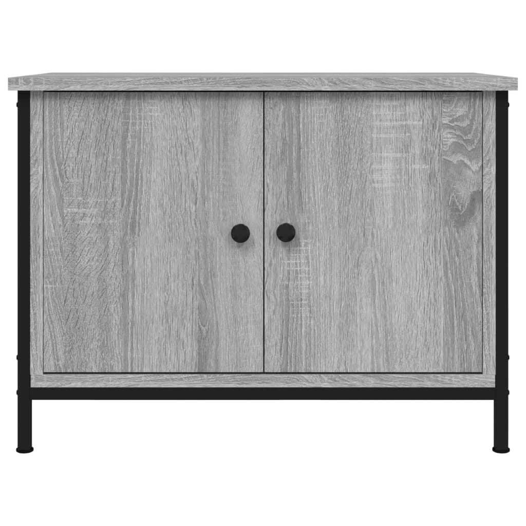 TV Cabinet with Doors Grey Sonoma 60x35x45 cm Engineered Wood