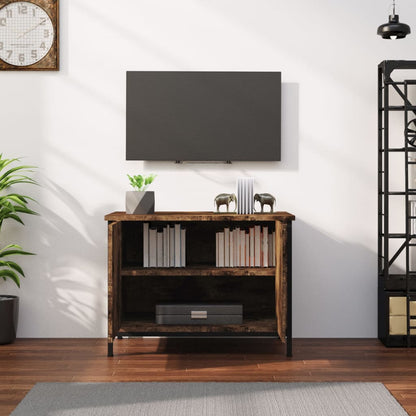 TV Cabinet with Doors Brown Oak 60x35x45 cm Engineered Wood