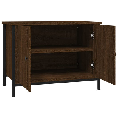 TV Cabinet with Doors Brown Oak 60x35x45 cm Engineered Wood