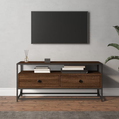 TV Cabinet Brown Oak 100x35x45 cm Engineered Wood