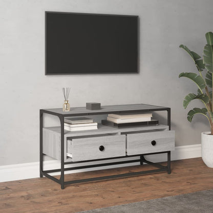 TV Cabinet Grey Sonoma 80x35x45 cm Engineered Wood