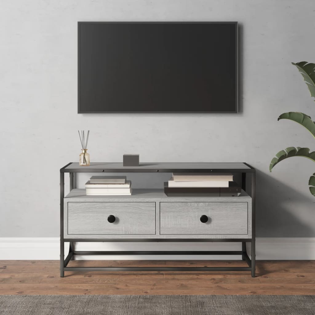 TV Cabinet Grey Sonoma 80x35x45 cm Engineered Wood