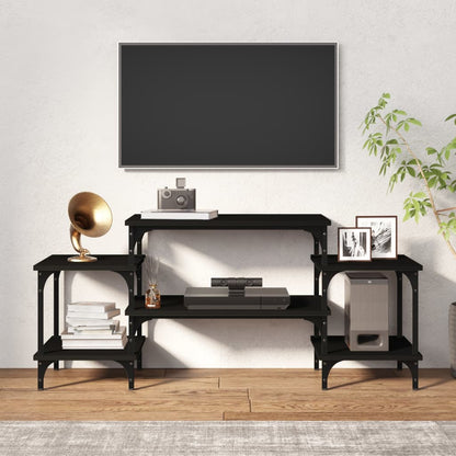 TV Cabinet Black 117x35x52 cm Engineered Wood