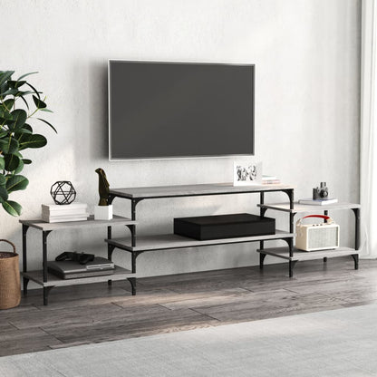 TV Cabinet Grey Sonoma 197x35x52 cm Engineered Wood