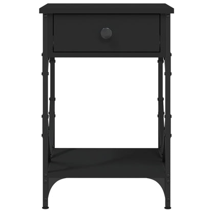 Bedside Cabinet Black 40x42x60 cm Engineered Wood