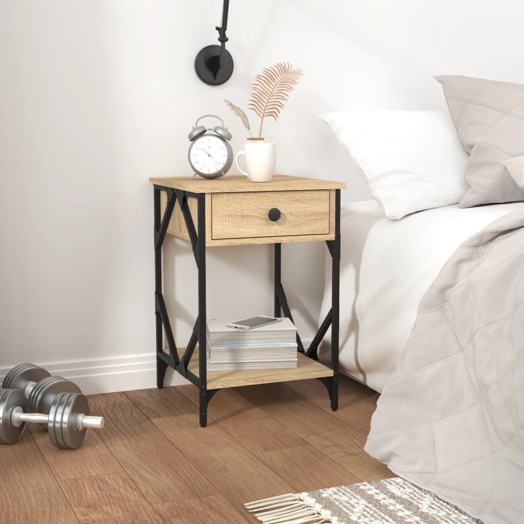 Bedside Cabinet Sonoma Oak 40x42x60 cm Engineered Wood