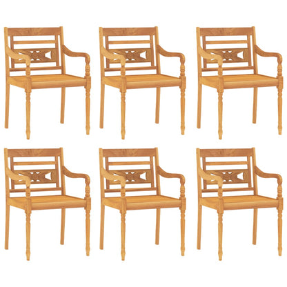 7 Piece Garden Dining Set Solid Wood Teak