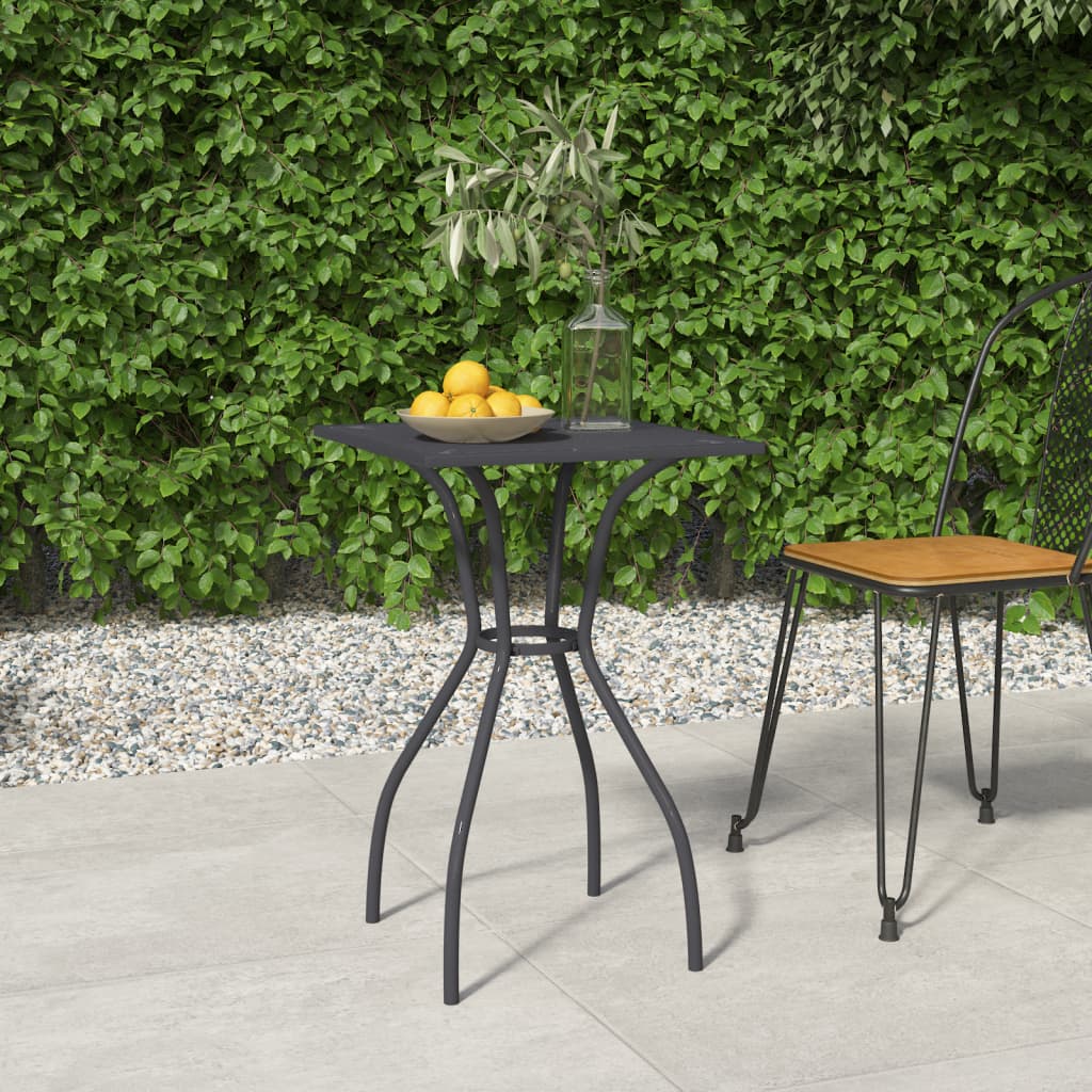 Garden Table Anthracite 50x50x72 cm Steel Mesh