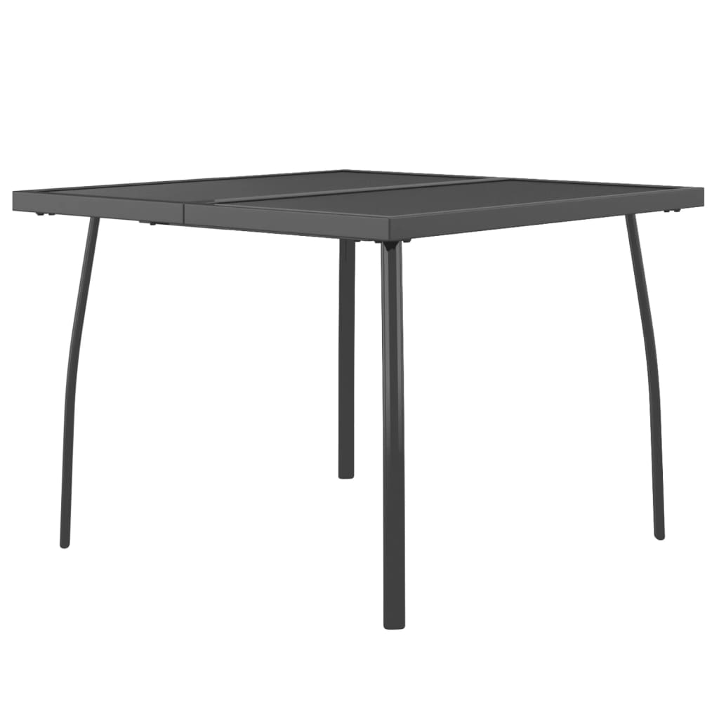 Garden Table Anthracite 100x100x72 cm Steel Mesh