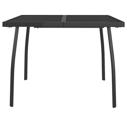 Garden Table Anthracite 100x100x72 cm Steel Mesh