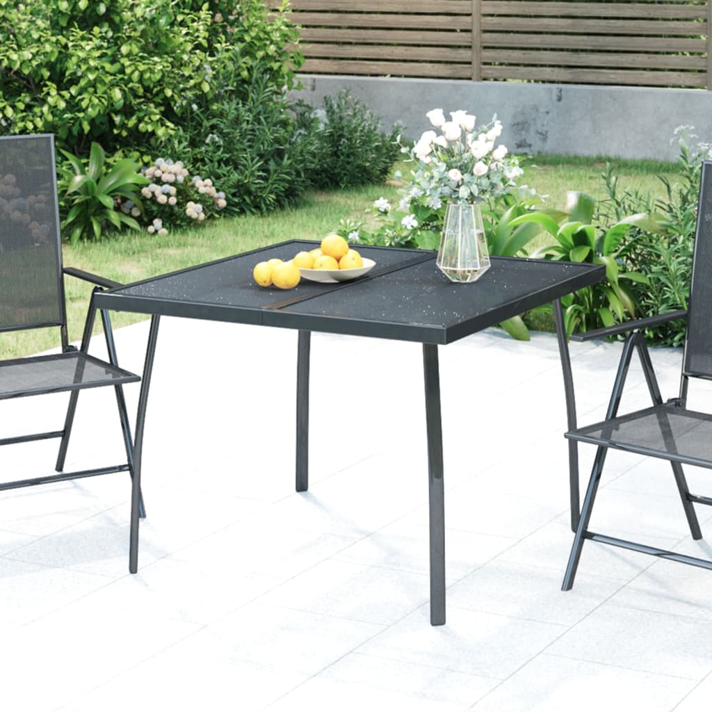 Garden Table Anthracite 100x100x72 cm Steel Mesh