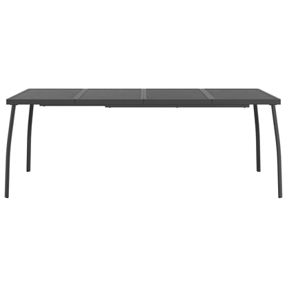 Garden Table Anthracite 200x100x72 cm Steel Mesh