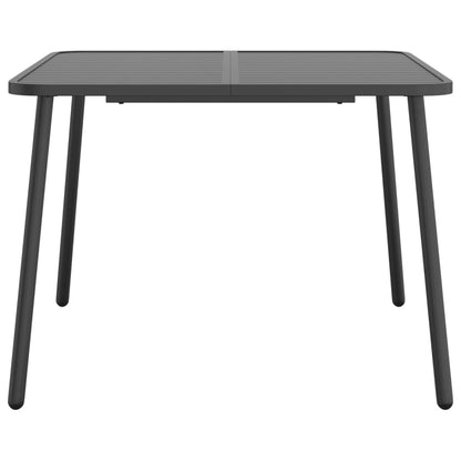 Garden Table Anthracite 100x100x71 cm Steel