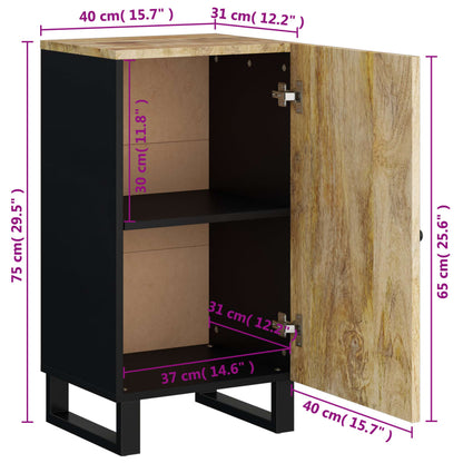 Sideboard with Door 40x31x75 cm Solid Wood Mango