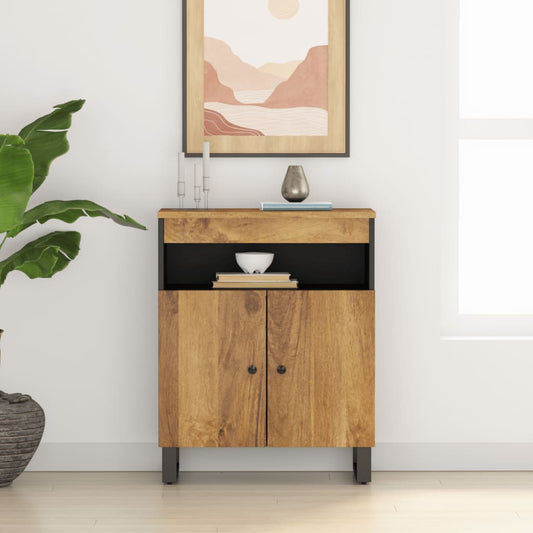 Sideboard with 2 Doors 60x33x75 cm Solid Wood Mango