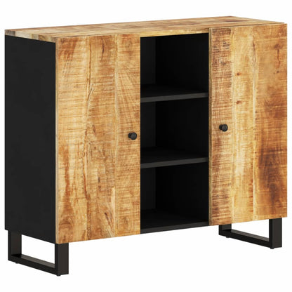 Sideboard with 2 Doors 90x33x75 cm Solid Wood Mango