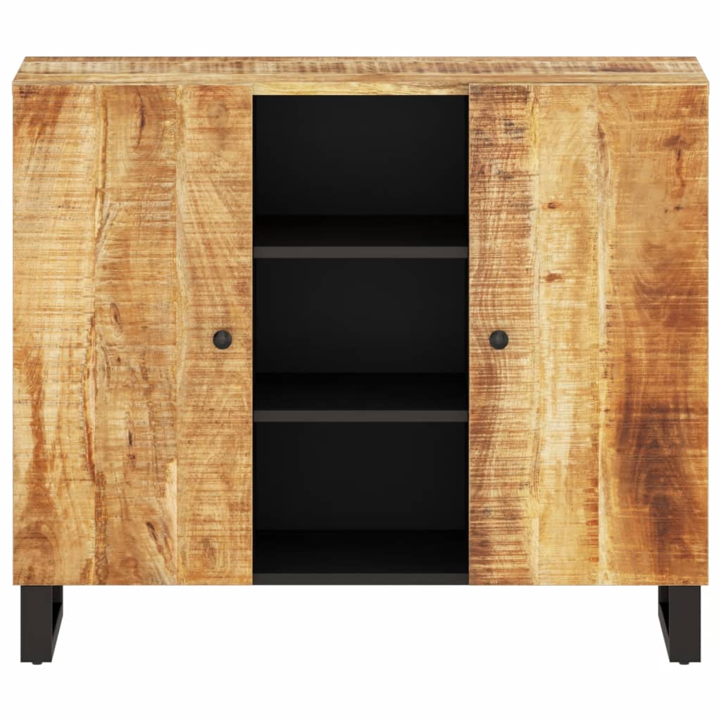 Sideboard with 2 Doors 90x33x75 cm Solid Wood Mango