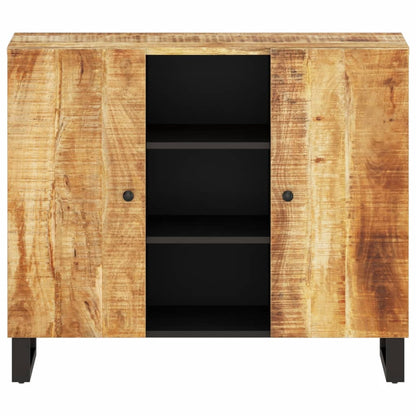 Sideboard with 2 Doors 90x33x75 cm Solid Wood Mango