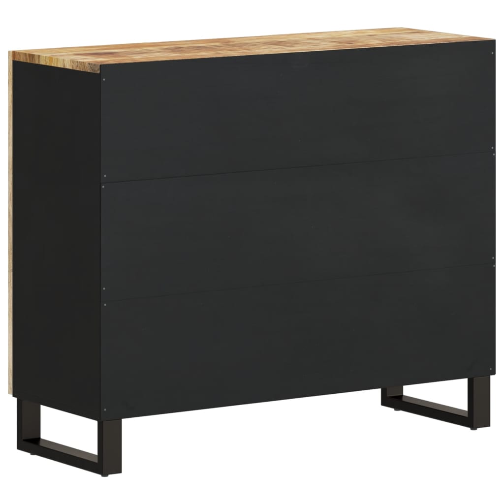 Sideboard with 2 Doors 90x33x75 cm Solid Wood Mango